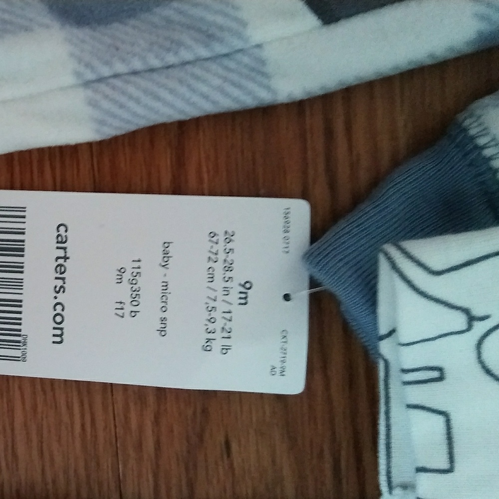 Sold..Carter's Boy Size 9 Months New Pajama Lot .. - Picture 7 of 8